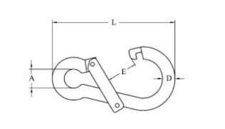 Karabiner weite Öffnung 8x80            