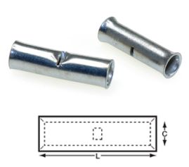 Kabelhülsen Kupfer verz., 6mm², Pk 10 St